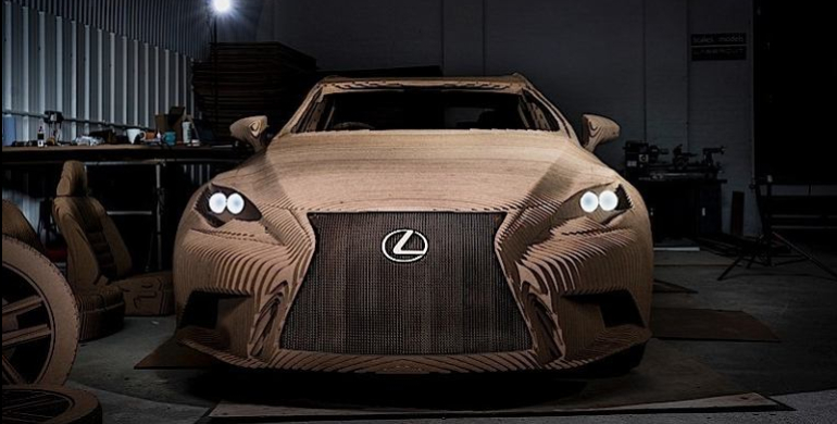 Lexus Origami Car, el vehículo premium de cartón Lexus Origami Car, el vehículo premium de cartón