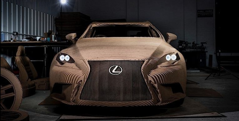 Lexus Origami Car, el vehículo premium de cartón