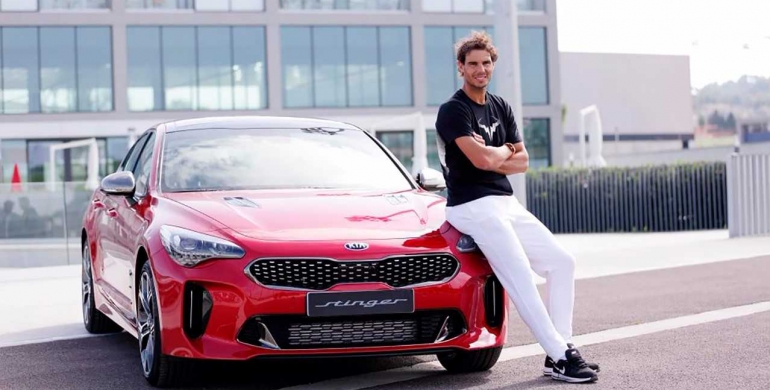 Kia Stinger 2018, el nuevo carro del tenista Rafael Nadal