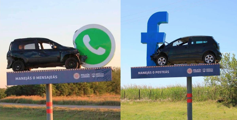 “Manejas o mensajeas”, la campaña que busca evitar el uso del celular mientras conduces