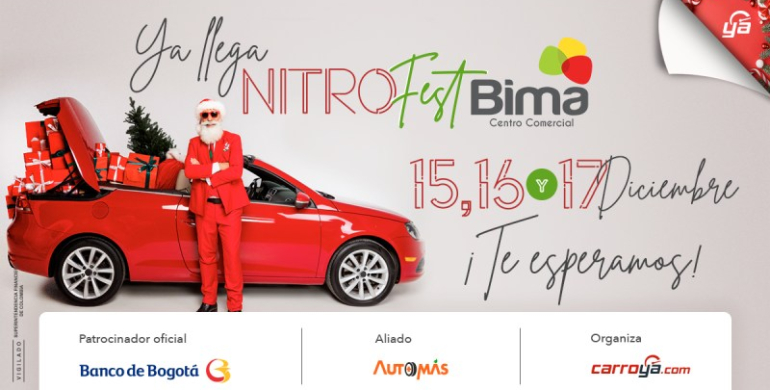 feria de carros usados en Bogotá con carro ya 2023 NitroFest centro comercial Bima