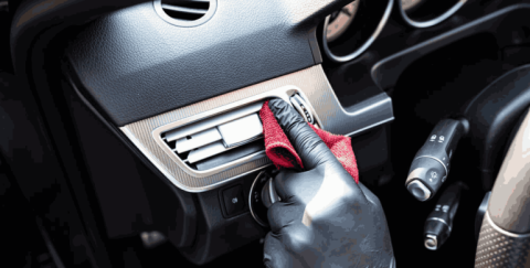4 pasos para  limpiar correctamente las partes plásticas del interior del carro